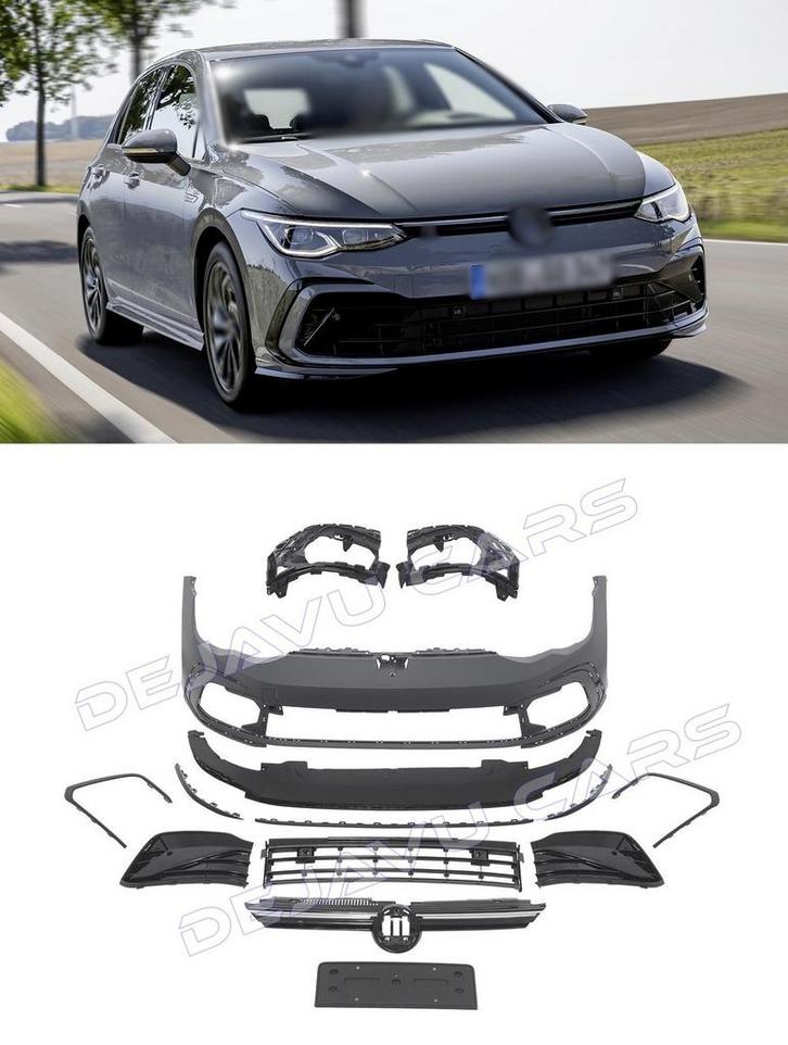R Line Look Voorbumper voor Volkswagen Golf 8 Hatchback, Auto diversen, Tuning en Styling, Ophalen of Verzenden