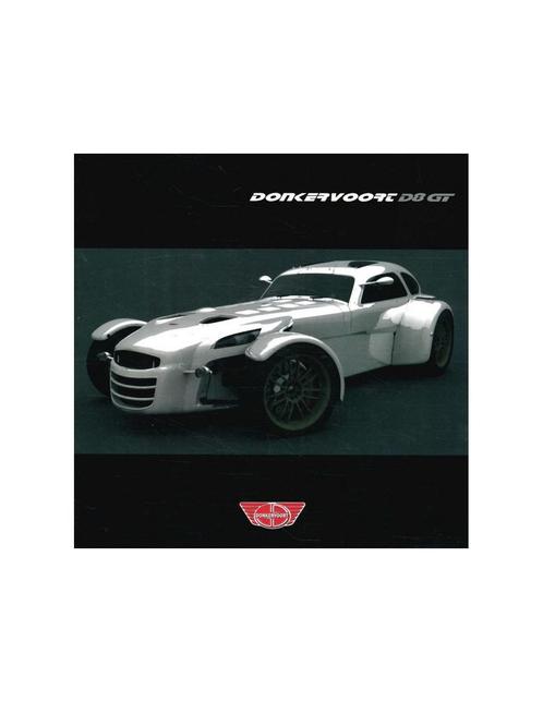 2007 DONKERVOORT D8 GT BROCHURE ENGELS, Boeken, Auto's | Folders en Tijdschriften