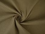 Wafelstof – Taupe, Overige kleuren, 120 cm of meer, Ophalen of Verzenden, Katoen