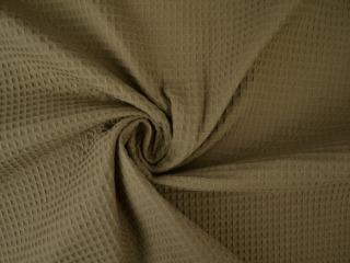 Wafelstof – Taupe, Hobby en Vrije tijd, Stoffen en Lappen, 120 cm of meer, 200 cm of meer, Overige kleuren, Nieuw, Katoen, Ophalen of Verzenden