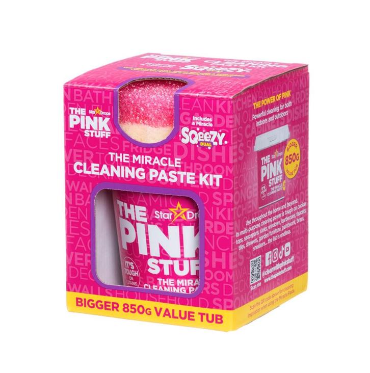 The Pink Stuff Miracle Cleaning Paste Kit - 850g + Spons, Huis en Inrichting, Schoonmaakartikelen, Verzenden