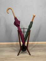 Paraplustandaard/rek - Hout, Metaal - Vintage houten