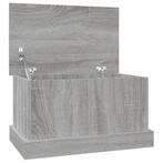 Opbergbox 50x30x28 cm bewerkt hout grijs sonoma eikenkleurig, Verzenden