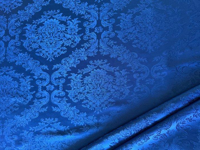 Luxe Venetiaans San Leucio Blau Koninklijk Damast Stof -, Antiek en Kunst, Antiek | Kleden en Textiel