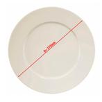 GGM Gastro | (12 stuks) PERA Creme - bord - vlak - porselein, Huis en Inrichting, Verzenden, Nieuw, Effen, Bord(en)