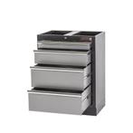 Werkplaatskast met vier laden, hardhouten werkblad +, Ophalen of Verzenden, Nieuw