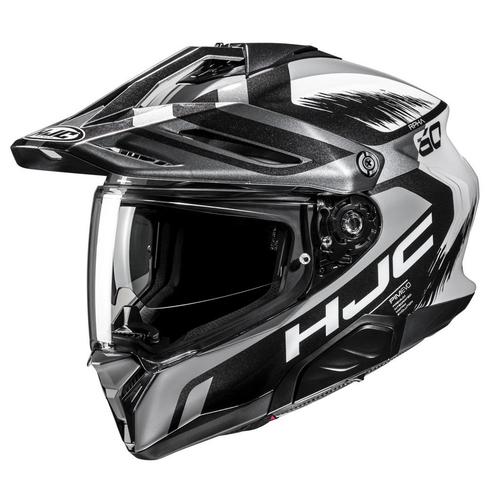 HJC RPHA 60 Quid Zwart Wit Zilver Adventure Motorhelm, Motoren, Kleding | Motorhelmen, Offroadhelm, Heren, XXL, Nieuw met kaartje
