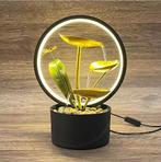 Decoratieve tafelfontein – 3-laags waterval met lotusblad, Verzenden, Nieuw in verpakking