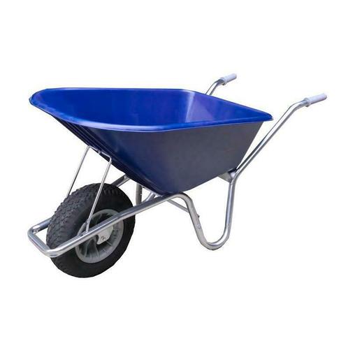 Kruiwagens Tuin Kruiwagen 100L Kunststof Blauw, Doe-het-zelf en Verbouw, Transportwagens, Nieuw, Ophalen of Verzenden