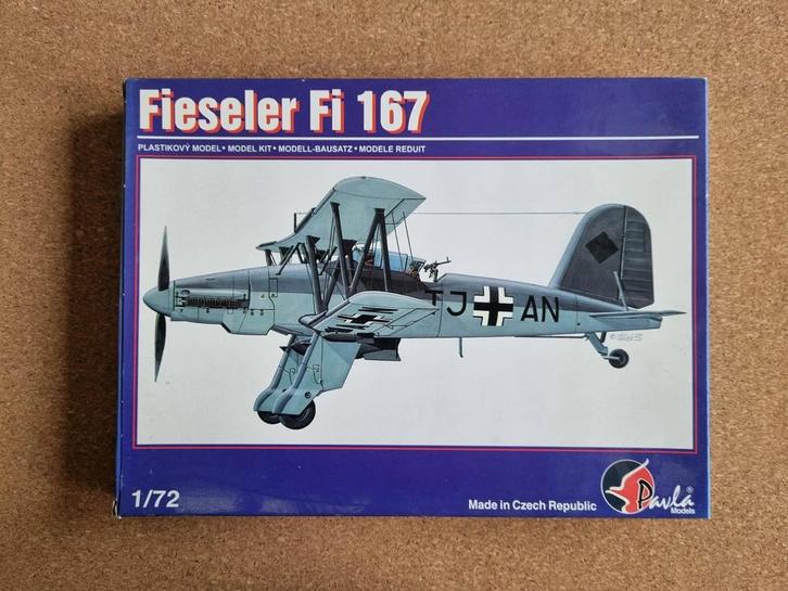 Pavla Models 72001 Fieseler Fi 167 1:72, Hobby en Vrije tijd, Modelbouw | Vliegtuigen en Helikopters, Verzenden