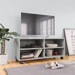 vidaXL Tv-meubel met wieltjes 90x35x35 cm bewerkt hout, Verzenden, Nieuw, 50 tot 100 cm, Minder dan 100 cm