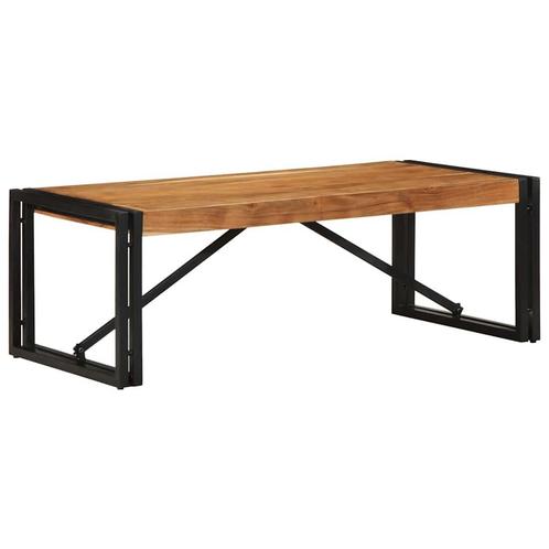 vidaXL Salontafel 100x50x35 cm massief acaciahout, Huis en Inrichting, Tafels | Salontafels, 100 tot 150 cm, Nieuw, Overige houtsoorten