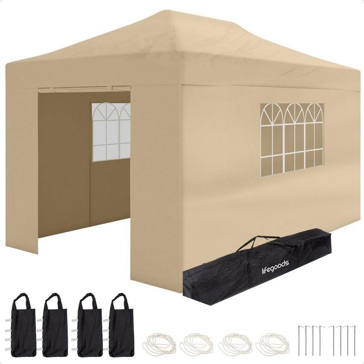 2dekans | LifeGoods Partytent – Waterdicht & In Hoogte, Tuin en Terras, Partytenten, Zo goed als nieuw, Ophalen of Verzenden