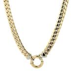 Gouden gourmet collier 50 cm 14 karaat, Verzenden, Zo goed als nieuw, Goud, Goud