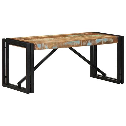 vidaXL Salontafel 80x40x35 cm massief gerecycled hout, Huis en Inrichting, Tafels | Salontafels, 50 tot 100 cm, Nieuw, Overige houtsoorten