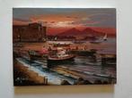 Mario Galanti (XX) - Tramonto sul golfo di Napoli, Antiek en Kunst