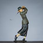 Beeldje - Lady golfspeler - Poly-resin
