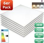 6pcs - LED paneel 60x60 cm - 36w 6000k - 4320lm, Verzenden, Nieuw, Kunststof, Modern