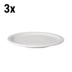 GGM Gastro | (3 stuks) BUDGETLINE - Plat bord Mammoet - Ø |, Huis en Inrichting, Keuken | Servies, Verzenden, Nieuw, Effen, Bord(en)