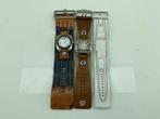 Veiling - Fossil Horloges (2x) + 3 bandjes, Sieraden, Tassen en Uiterlijk, Horloges | Dames, Nieuw