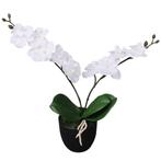 vidaXL Kunstplant orchidee met pot 30 cm wit, Huis en Inrichting, Verzenden, Nieuw