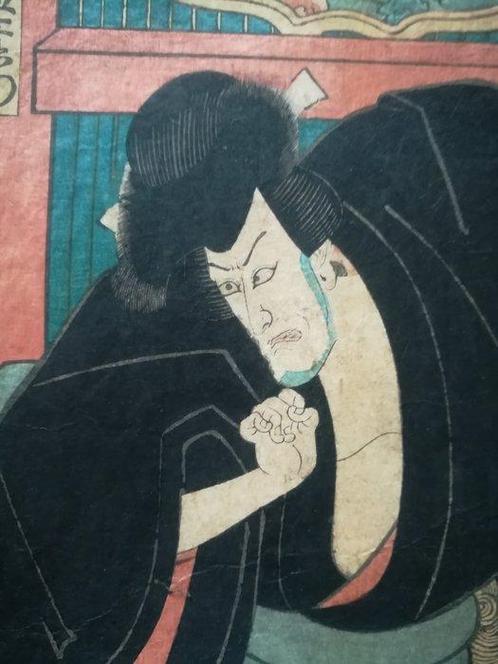 Original Woodblock Print . Kabuki actor as Ishikawa Goemon, Antiek en Kunst, Antiek | Overige Antiek