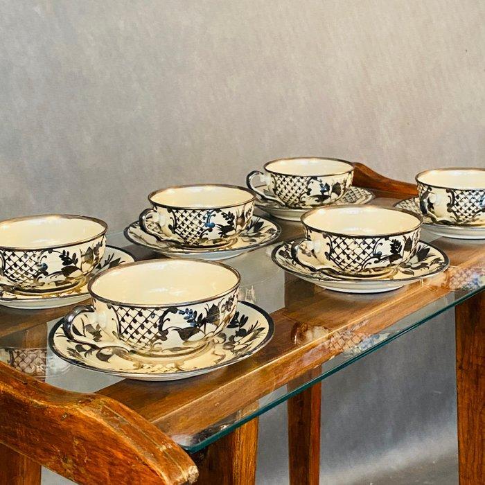 Odesberg-Bavaria - Theeservies (6) - Porselein, Duitse, Antiek en Kunst, Antiek | Meubels | Tafels