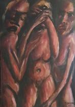 Dario Ferrini (1915 - 1993) - Sgomento, Antiek en Kunst, Kunst | Schilderijen | Modern