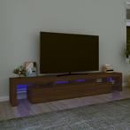 vidaXL Tv-meubel met LED-verlichting 230x36,5x40 cm bruin, Minder dan 50 cm, Verzenden, Nieuw, Minder dan 100 cm