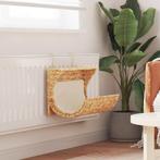 vidaXL Kattenbed met kussen 37x20x20 cm waterhyacint, Verzenden, Nieuw