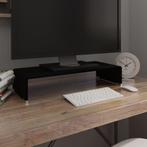 vidaXL TV-meubel/monitorverhoger zwart 60x25x11 cm glas, Nieuw, Verzenden