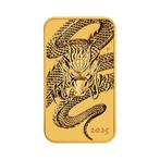 Gouden Rectangular Dragon muntbaar 2025 1 troy ounce, Verzenden