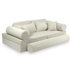 Beigekleurige luxe Montessori speelbank van zachte cordur..., Ophalen of Verzenden, Nieuw