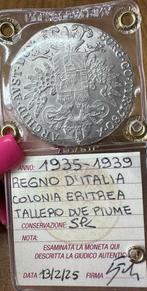 Eritrea, Italië. Vittorio Emanuele III. Tallero 1935/1939