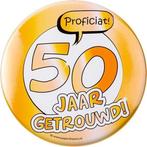 Paperdreams - Button XL - 50 Jaar getrouwd, Ophalen of Verzenden, Nieuw