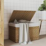 vidaXL Wasmand met deksel 55,5x35x34 cm poly rattan, Verzenden, Nieuw