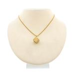 Gouden hanger van een dobbelsteen (ketting hanger), Ophalen of Verzenden, Gebruikt, Goud, Overige merken