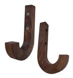 Houten wandhaak (J-vorm, 1,8x1,8x12,5 cm, notenhout), Ophalen of Verzenden, Nieuw