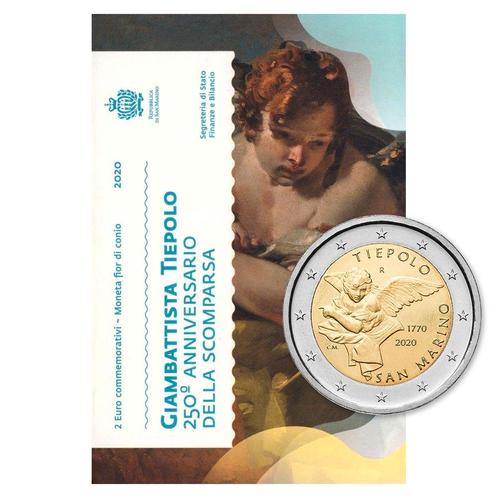 San Marino 2 Euro Tiepolo 2020, Postzegels en Munten, Munten | Europa | Euromunten, Verzenden