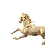 Gouden broche van een paard (paard hanger, hanger), Ophalen of Verzenden, Gebruikt, Goud, Overige merken
