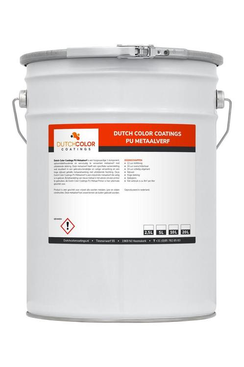 DCC PU Metaalverf RAL 7035 | Lichtgrijs 10L, Doe-het-zelf en Verbouw, Verf, Beits en Lak, Verf, Grijs, Nieuw, 5 tot 10 liter, Verzenden