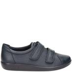 Ecco Soft 2.0 klittenbandschoenen voor dames in het Blauw, Ecco, Instappers, Nieuw, Verzenden