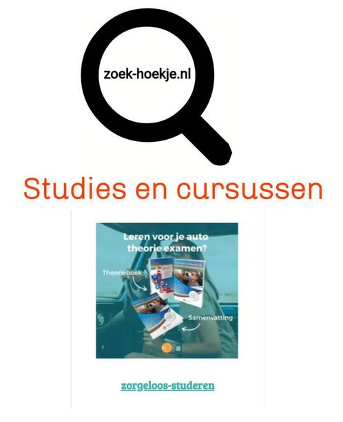 Studies en cursussen, Diensten en Vakmensen, Cursussen en Workshops, Persoonlijke ontwikkeling, Werk of Loopbaan, Behaal erkend diploma