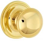 Voordeurknop Paddenstoel 90mm messing ongelakt, Doe-het-zelf en Verbouw, Hang- en Sluitwerk, Verzenden, Nieuw