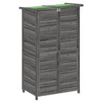 Tuinschuur 83x57x140 cm massief grenenhout grijs, Tuin en Terras, Tuinhuizen, Verzenden, Nieuw