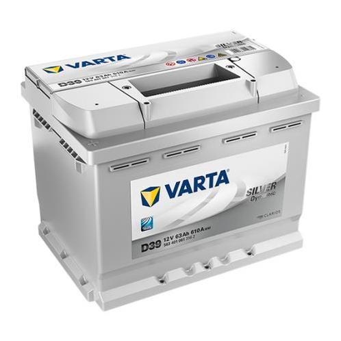 Varta Auto accu 12 volt 63 Ah Silver Dynamic type D39, Auto-onderdelen, Accu's en Toebehoren, Nieuw, Ophalen of Verzenden