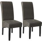 Eetkamerstoel, ergonomisch, massief hardhout - grijs gemarme, Huis en Inrichting, Stoelen, Verzenden, Nieuw