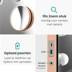 2dekans | Mirlux Hollywood Spiegel 58x48CM – Make Up Spiegel, Ophalen of Verzenden, Zo goed als nieuw