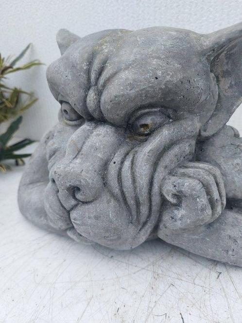 Beeld, garden statue demonic - 25 cm - cast stone, Antiek en Kunst, Curiosa en Brocante