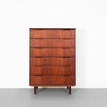 Vintage Deense ladekast in teak